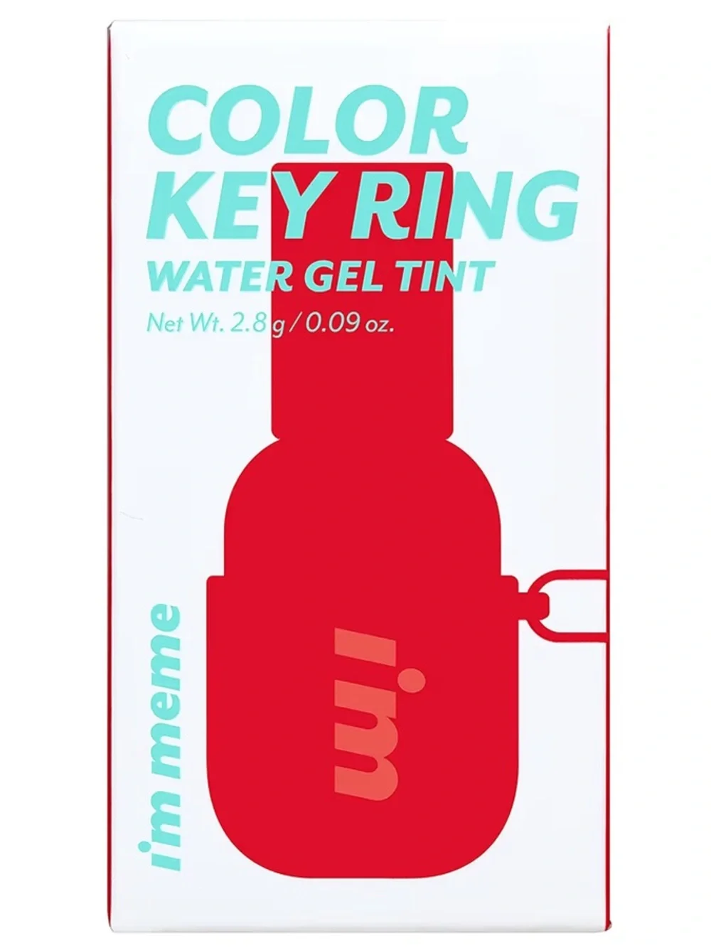 5/$22 I'M MEME Color Key Ring Water Gel Lip Tint in Shade 02 - Orange Delight